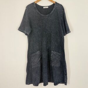 Jess & Jane Mineral Washed Cotton Dress Size XL
